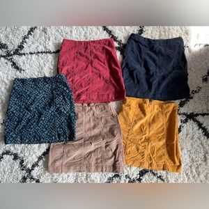 LOT OF FREE PEOPLE SKIRTS SZ. 6